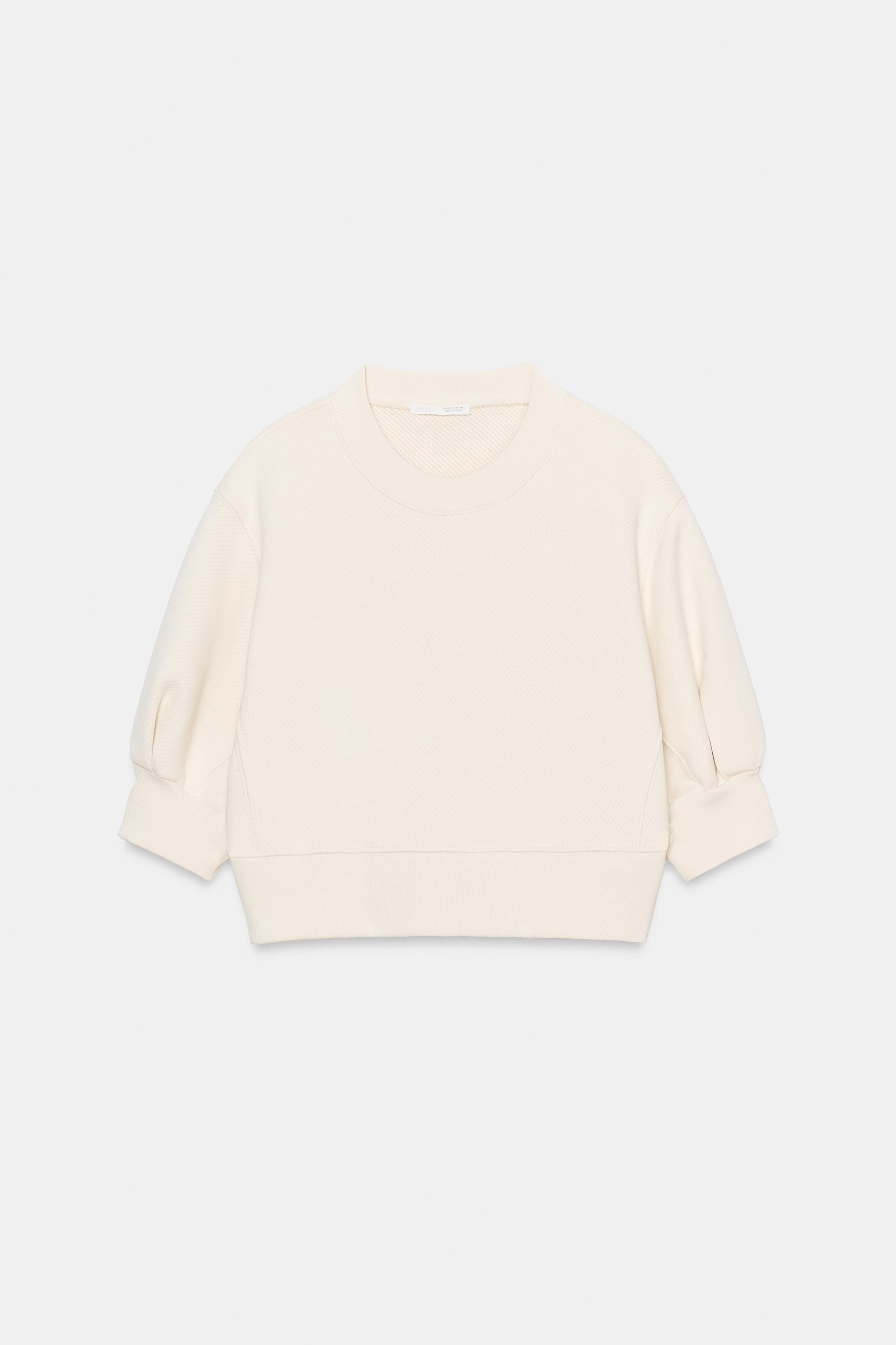 CROPPED VOLUME SWEATSHIRT