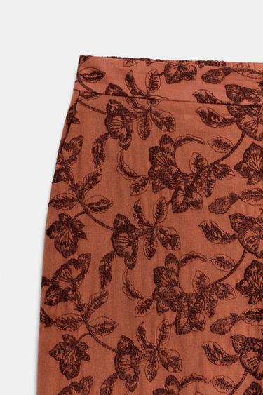 PANTALON DROIT BRODERIES - Tuile de Zara - Image 7