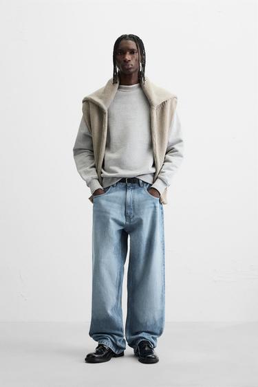 JEANS BAGGY FIT DEGRADADO - Azul medio de Zara - Imagen 0