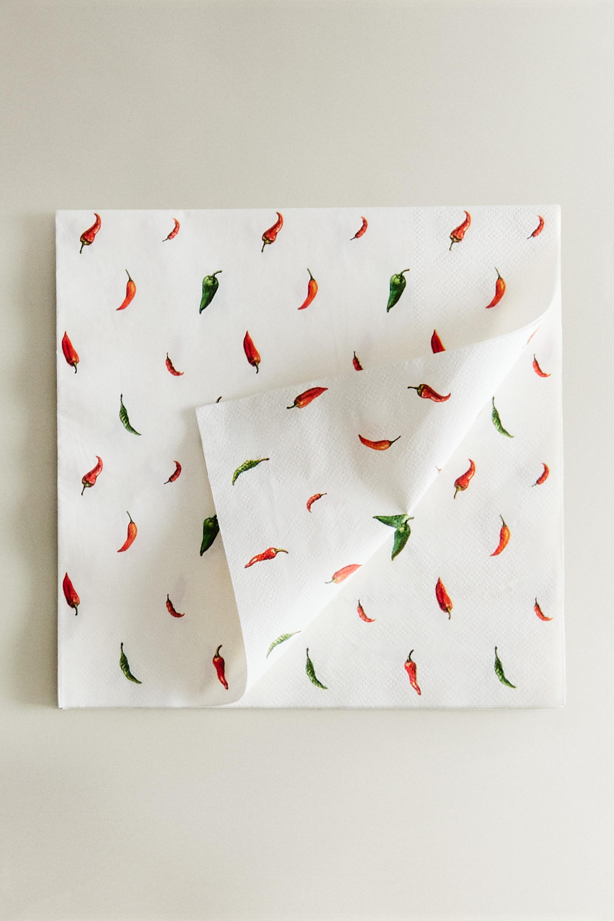 CHILI PAPER NAPKIN PACK (PACK OF 20)