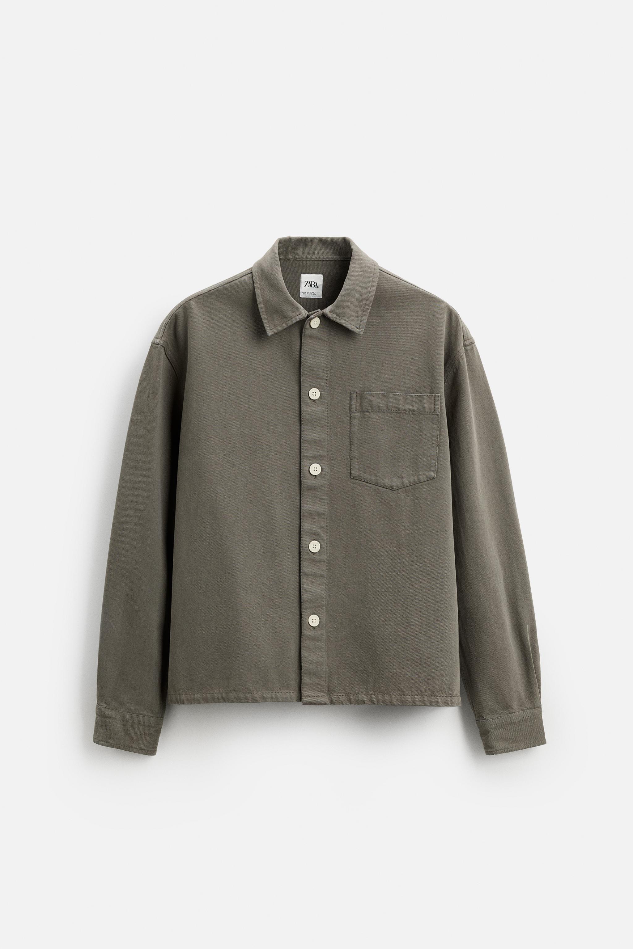 BOXY FIT DENIM OVERSHIRT