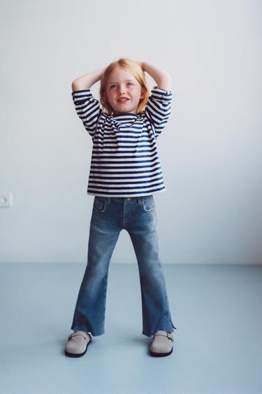 BOOTCUT DENIM TROUSERS - Mid-blue by Zara