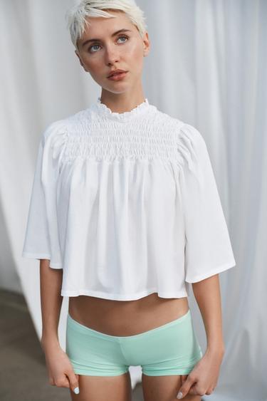 TOP NID D'ABEILLE - Blanc de Zara - Image 3