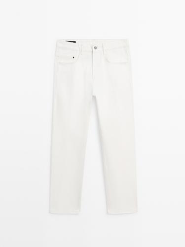 Jeans relaxed fit - Blanco de Zara - Imagen 0