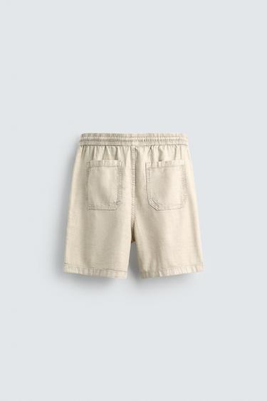FADED RELAXED FIT BERMUDA SHORTS - Stone by Zara - Image 6