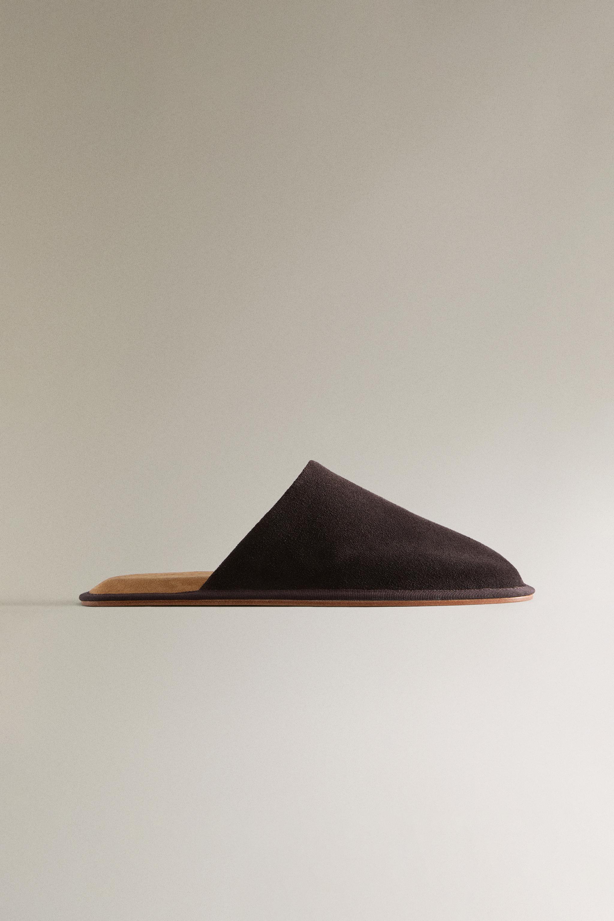 LEATHER MULE SLIPPERS