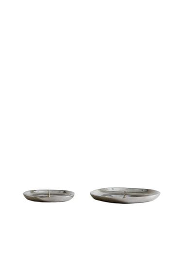Zara SILVER ALUMINUM TEALIGHT HOLDER - Silver