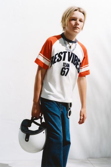 TEAM SIX SEVEN PRINTED T-SHIRT - Oyster-white by Zara