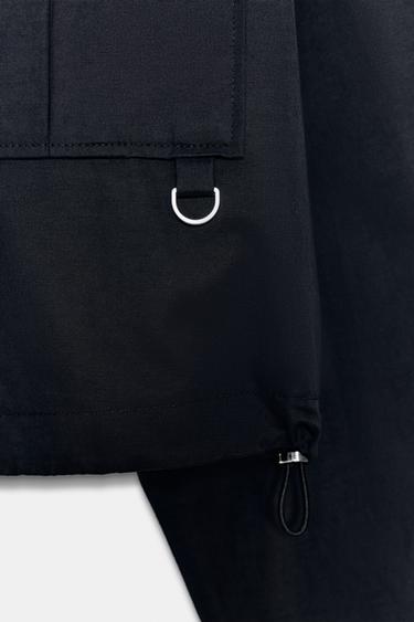 SHORT JACKET WITH HIGH NECK - Navy blue by Zara - Image 9