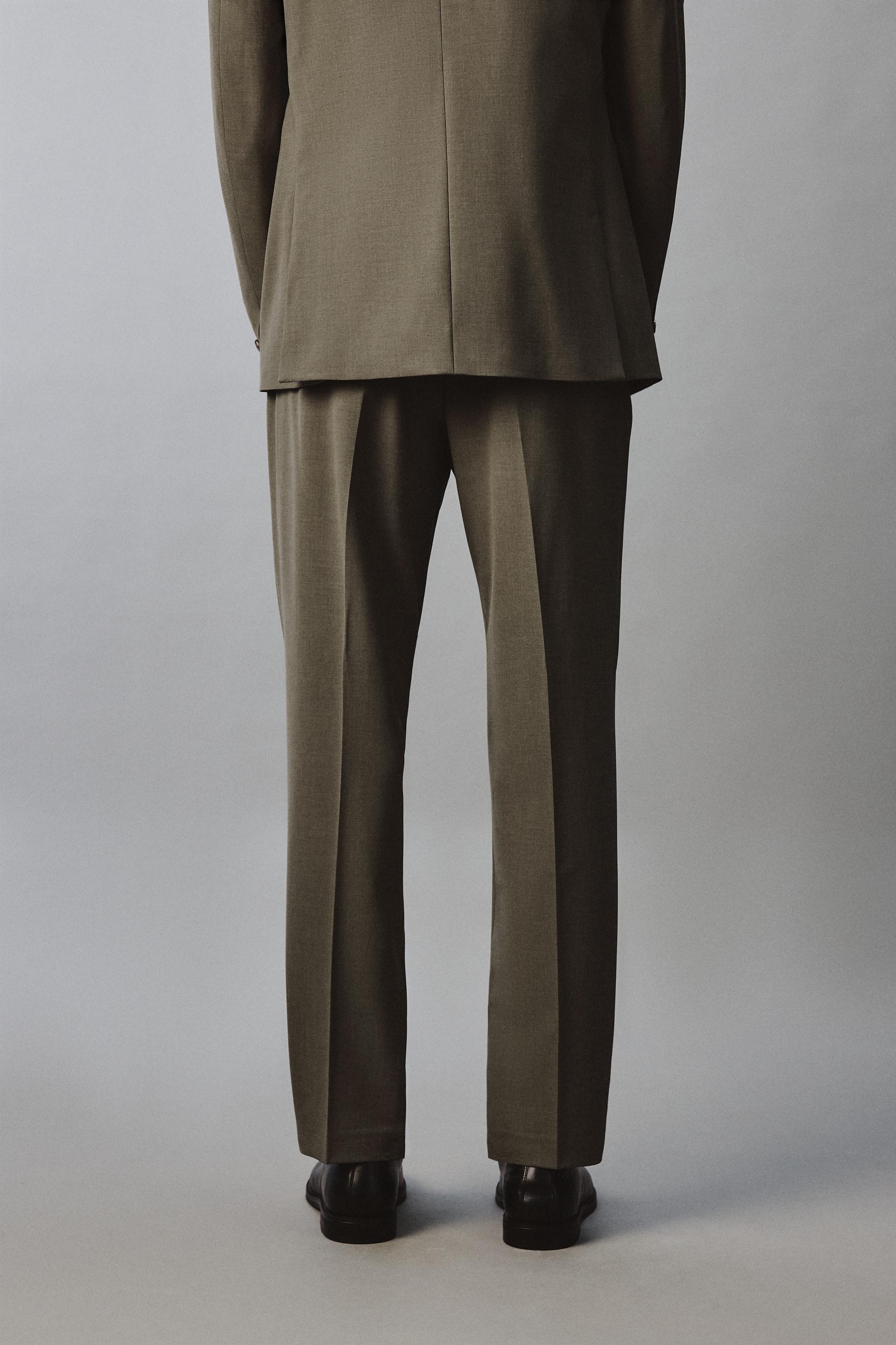 REGULAR FIT SUIT PANTS