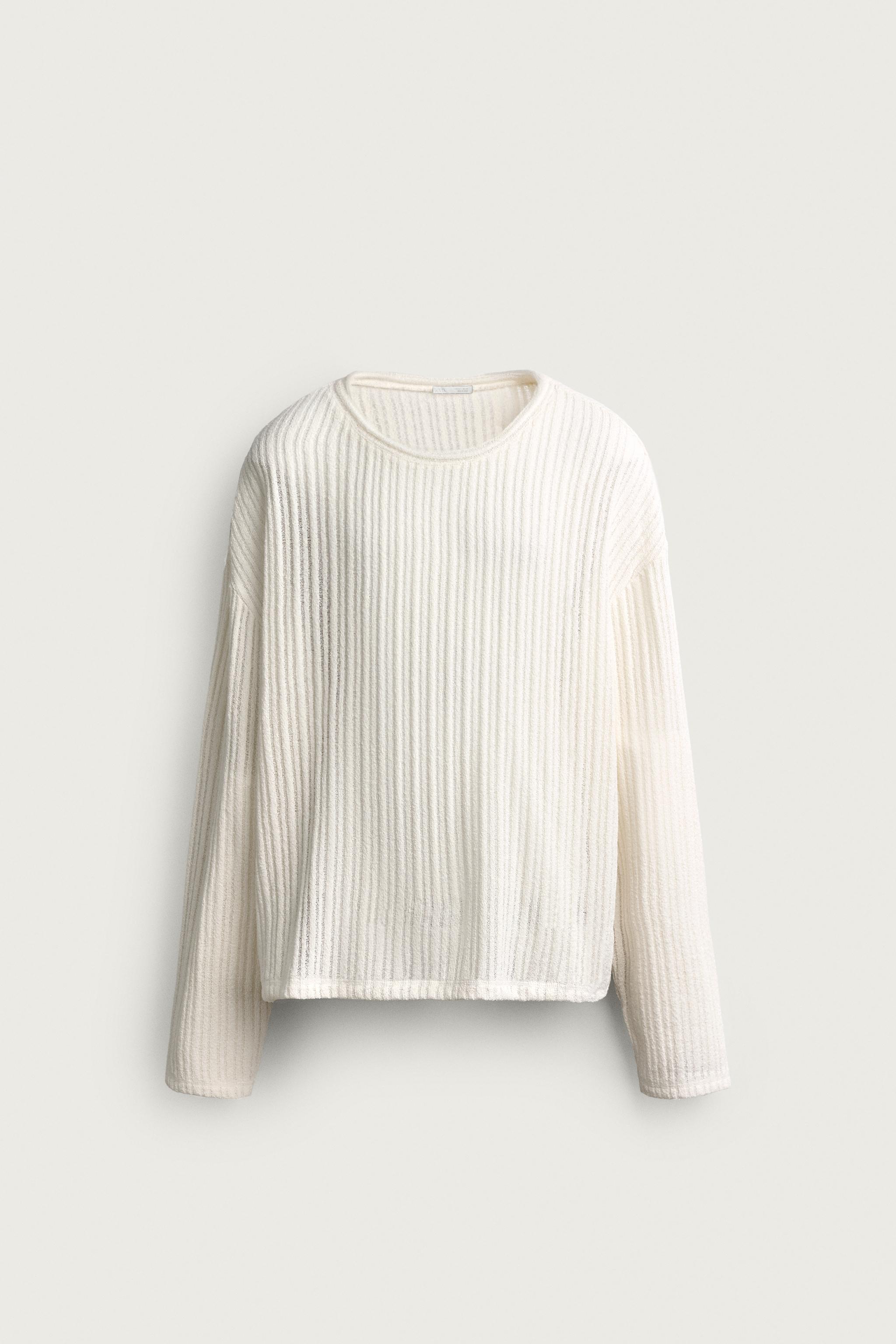 TEXTURED RELAXED FIT T-SHIRT — White
