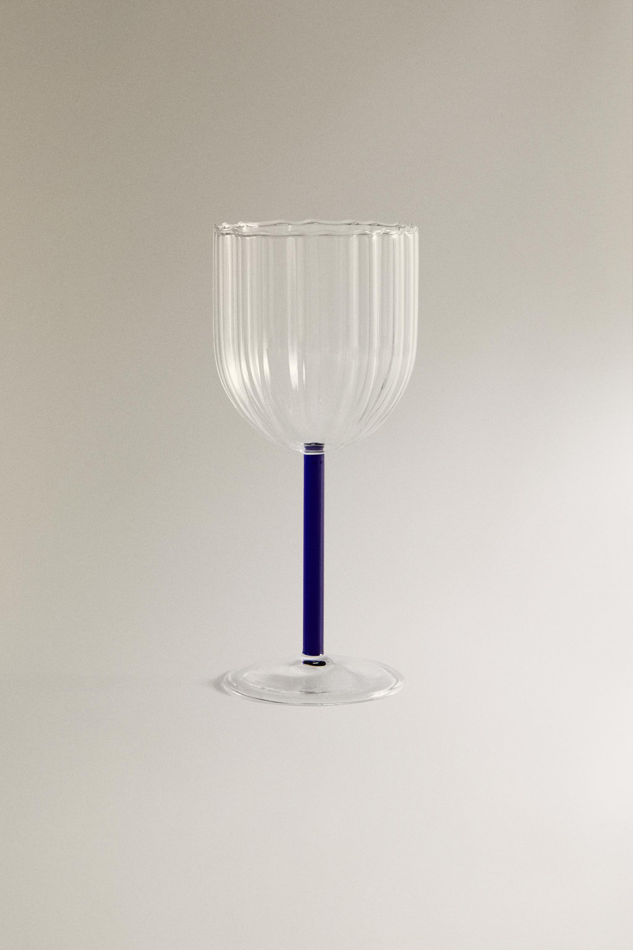 BOROSILICATE GLASS WITH COLOURED STEM