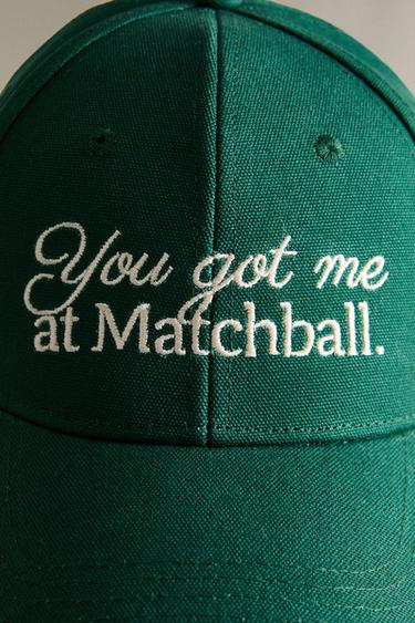 COTTON TENNIS CAP - Green by Zara - Image 4