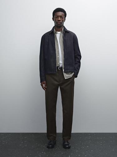 Pantalón jogger fit con algodón - Marrón de Zara - Imagen 0