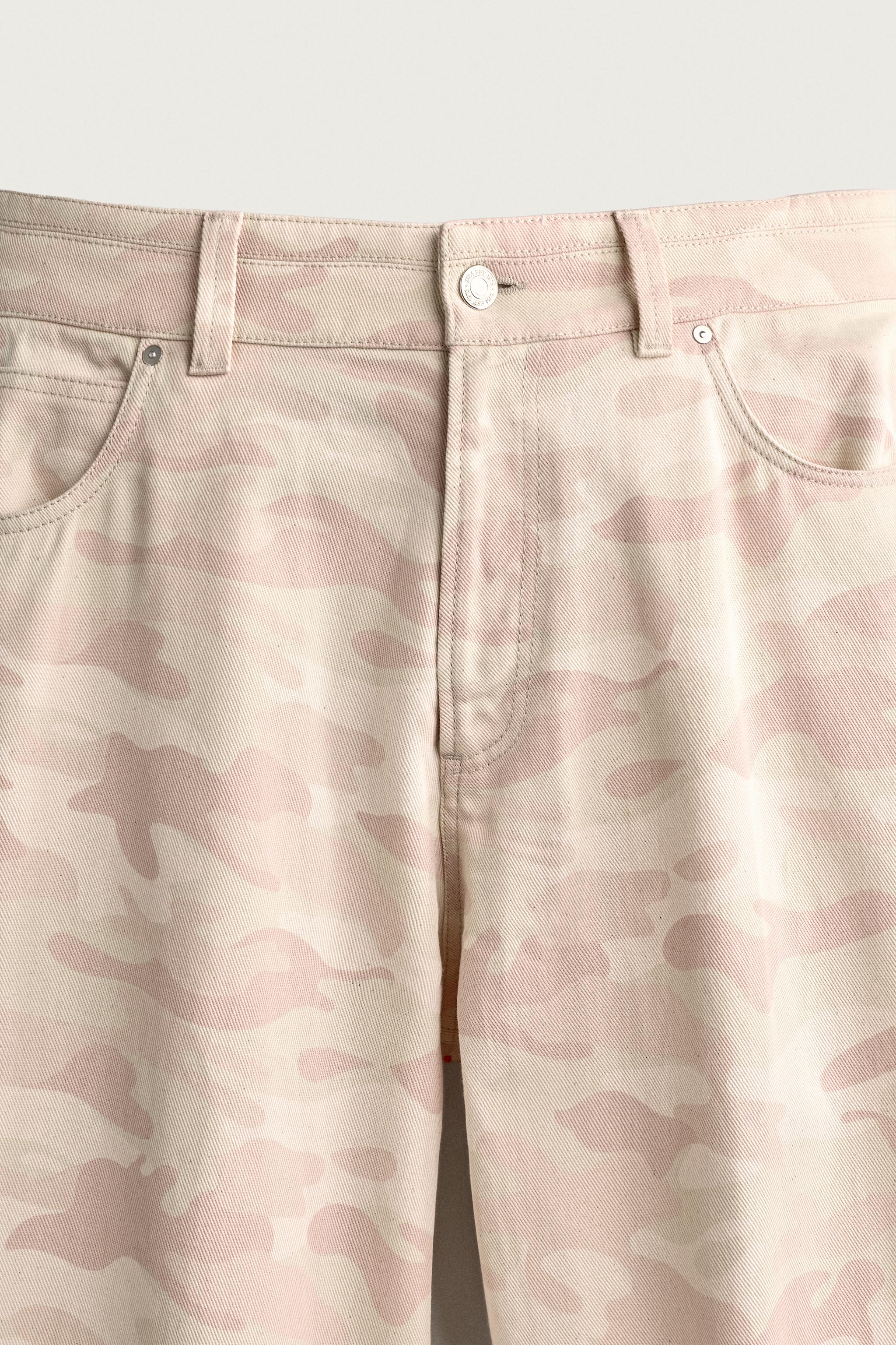 Zara SOYUT DESENLİ BALON FIT PANTOLON görsel 8