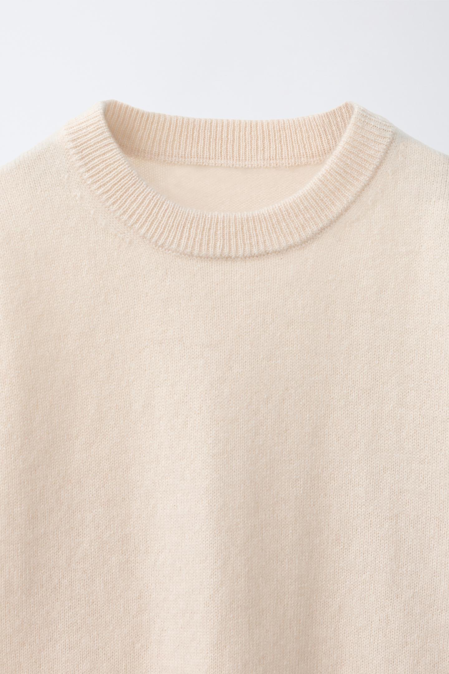 Детский свитер Zara 100% Cashmere Knit, цвет: Экрю — фото 3