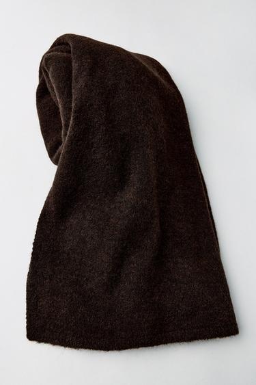 BASIC KNIT SCARF - Chocolate by Zara