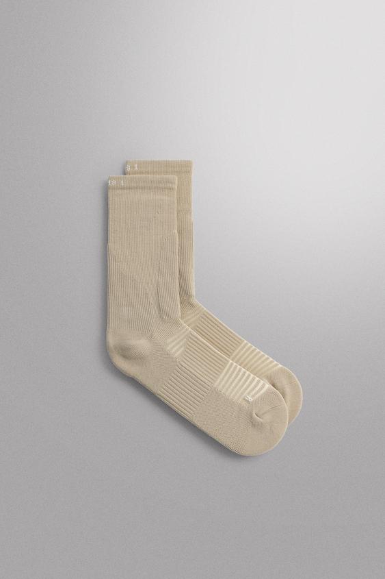 TECHNICAL TRAINING SOCKS 2-PACK - ECRU by Zara - Image 0