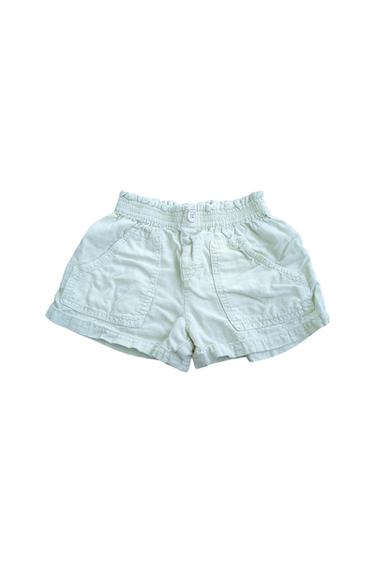 LINEN FLOWY MINT GREEN SHORTS