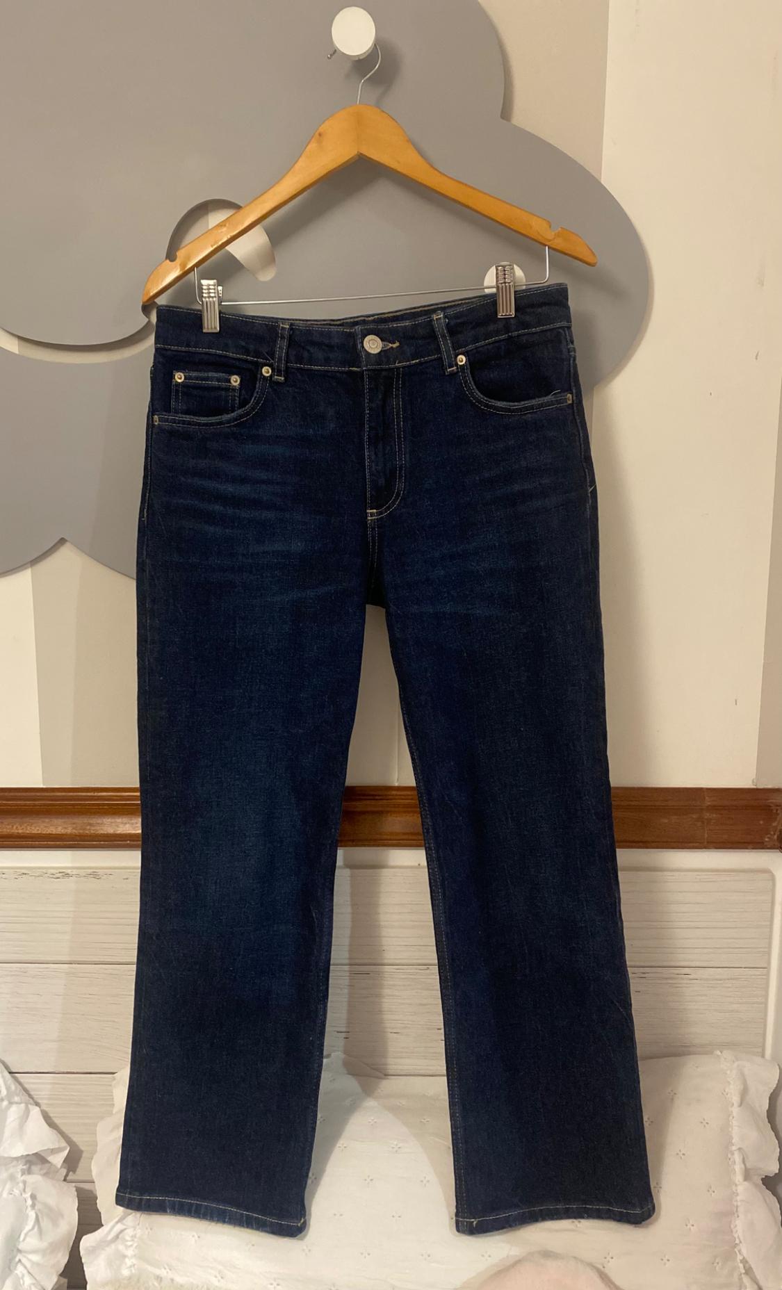SLIM FIT CROPPED MID-RISE FLARED JEANS - Image 7