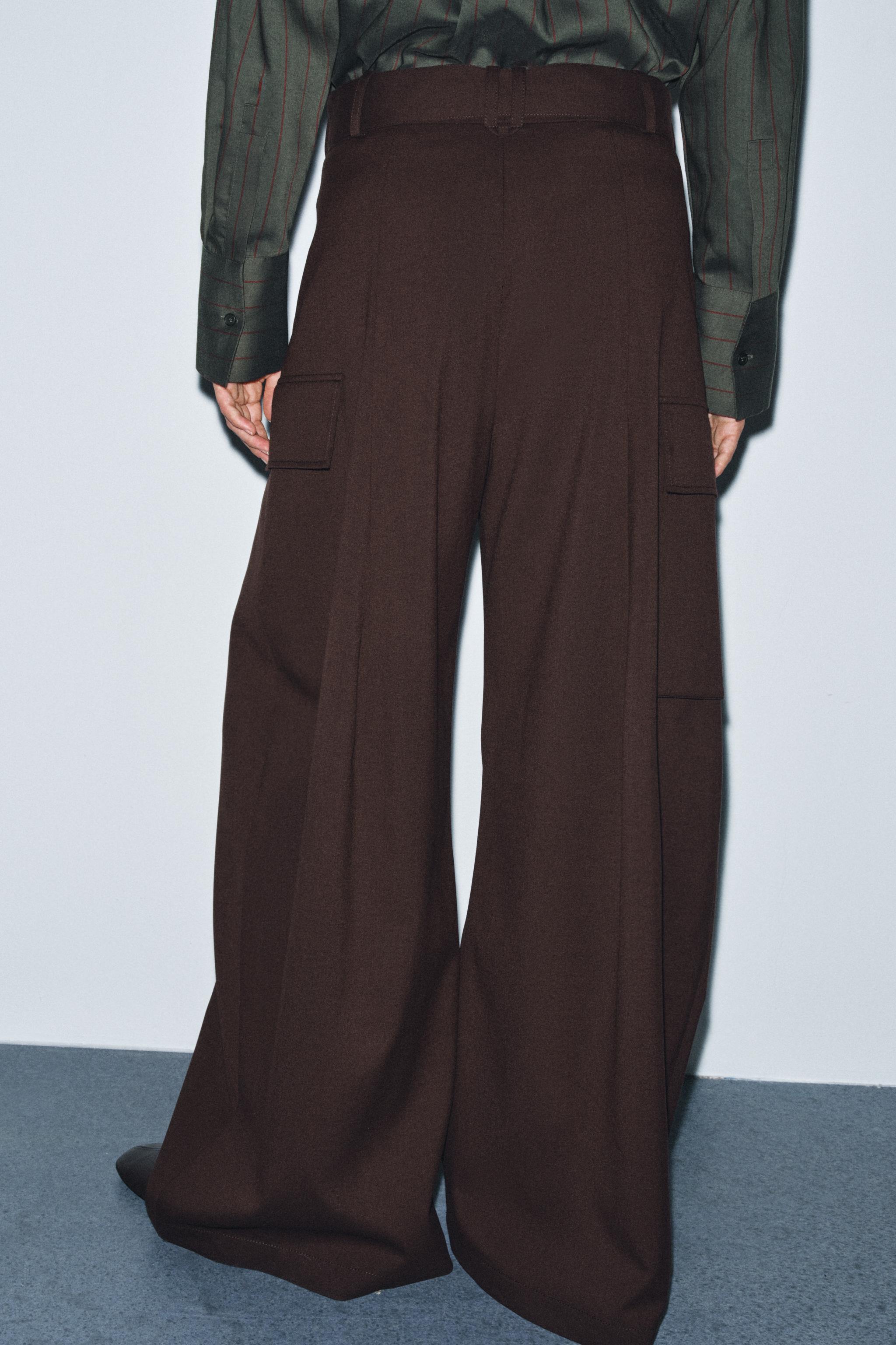 PLEATED CARGO PANTS ZW COLLECTION