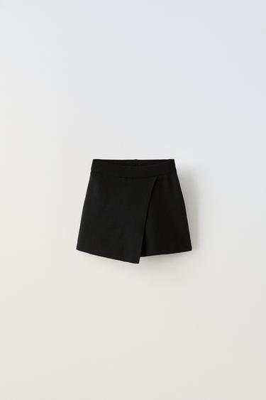 Zara KNIT SKORT - Black - Image 0