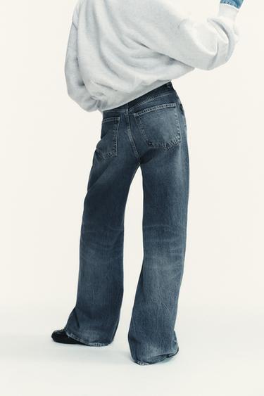 JEAN TRF EXTRA WIDE LEG TAILLE HAUTE - Indigo de Zara - Image 5