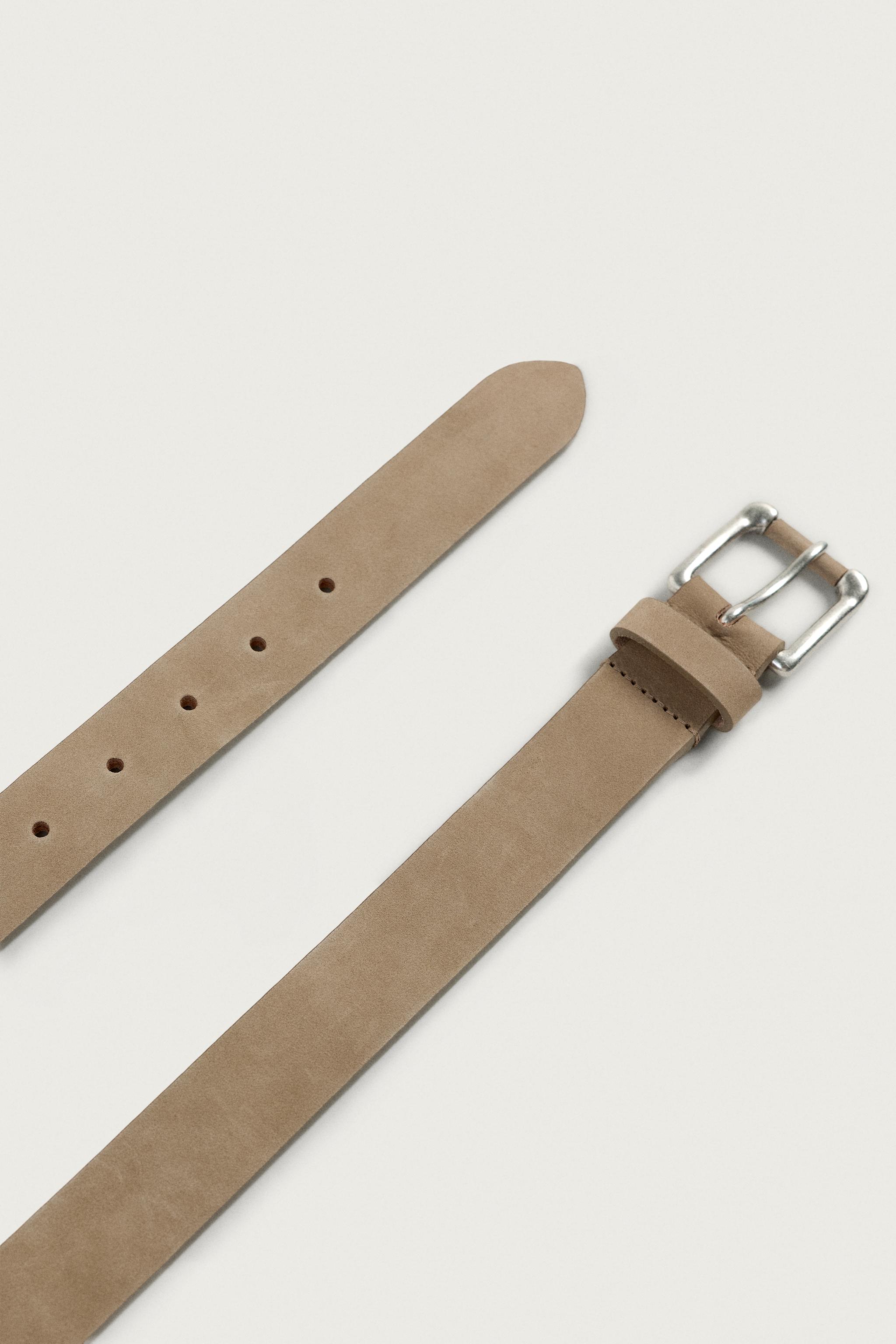 Мужские ремни Zara SPLIT LEATHER BELT — фото 5