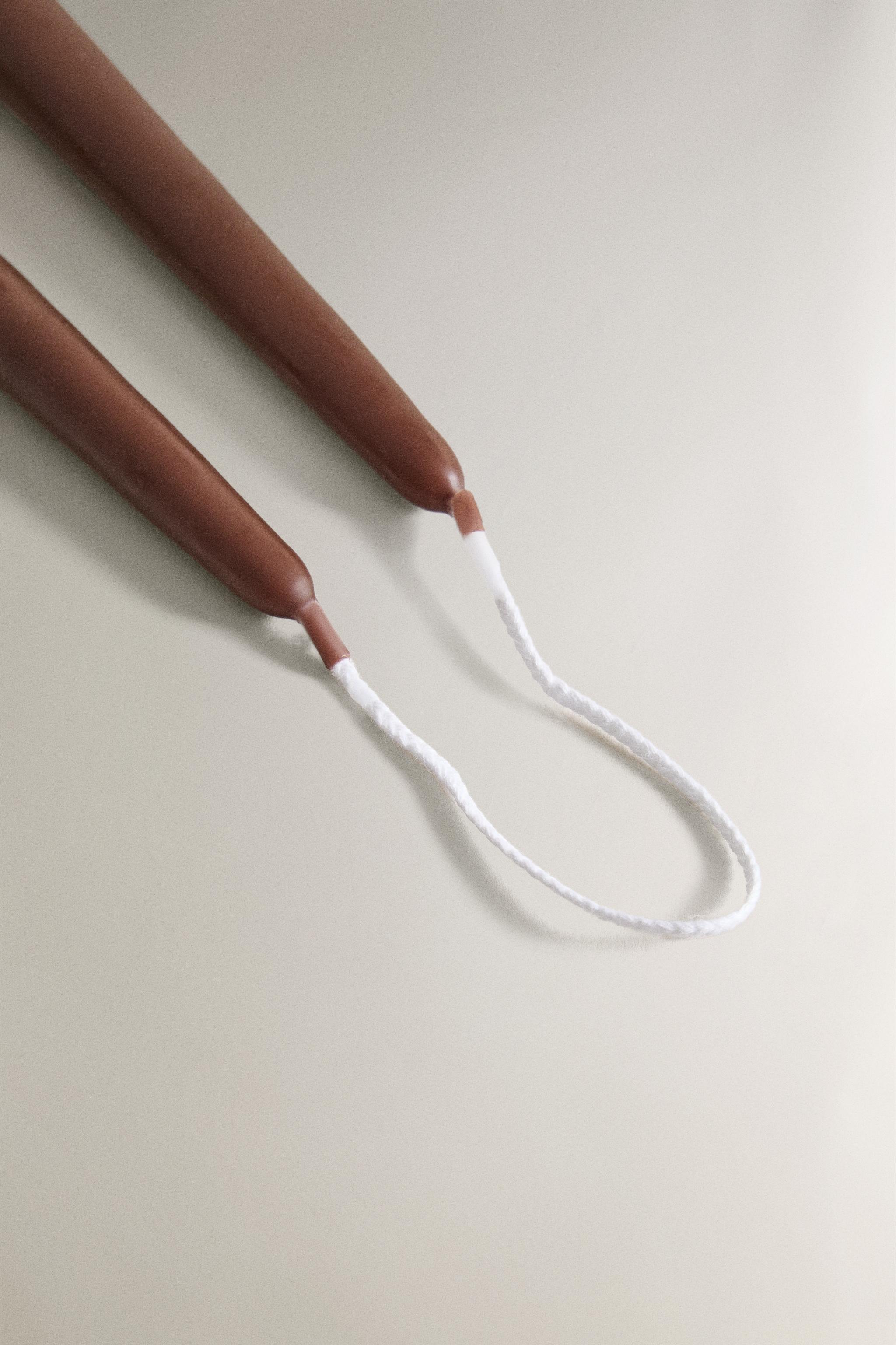 SET OF DECORATIVE CONE CANDLES (SET OF 2)