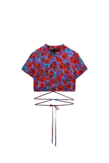 PRINTED CROP TOP