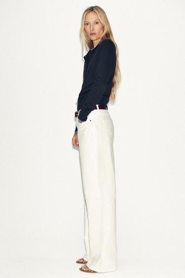 PLAIN KNIT POLO SHIRT - Navy blue by Zara - Image 2