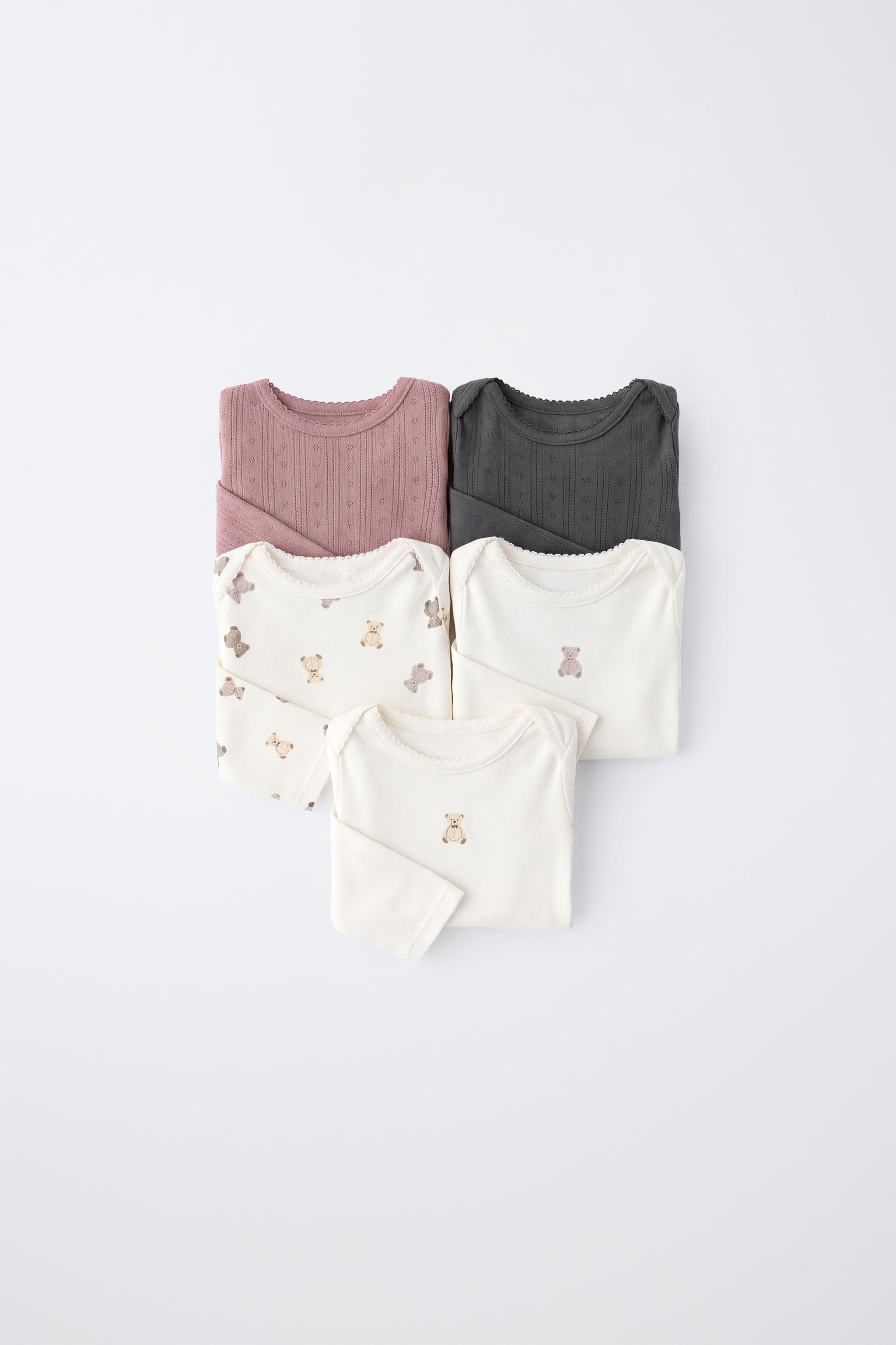 5-PACK BEAR BODYSUITS