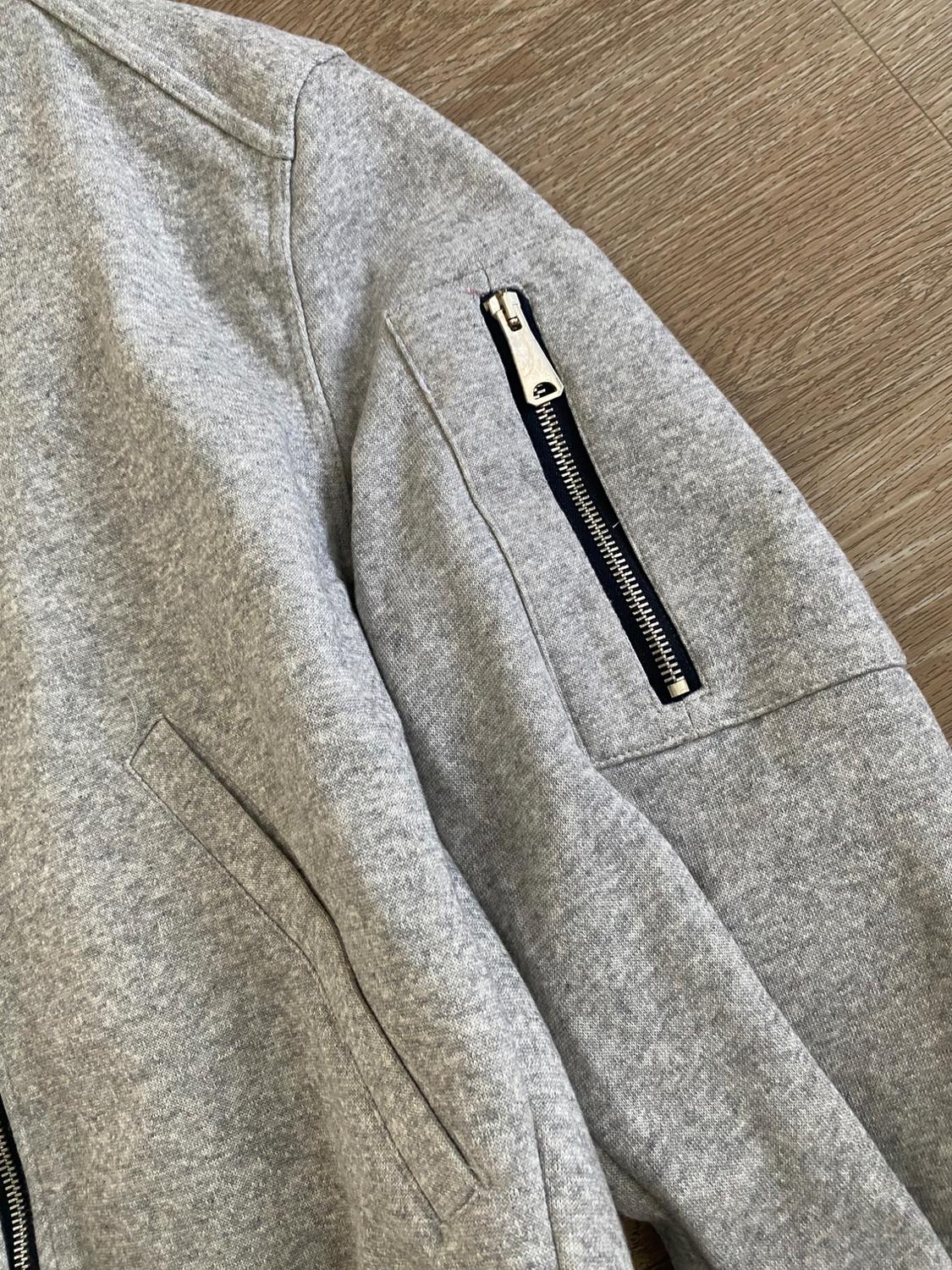 ZIPPERED PLUSH BOMBER JACKET - Image 2