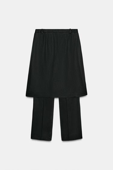 PANTALÓN RECTO PAREO ZW COLLECTION - Negro de Zara