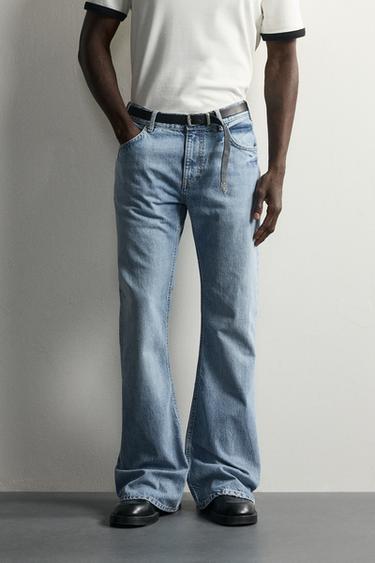FLARE FIT JEANS — Light blue 2