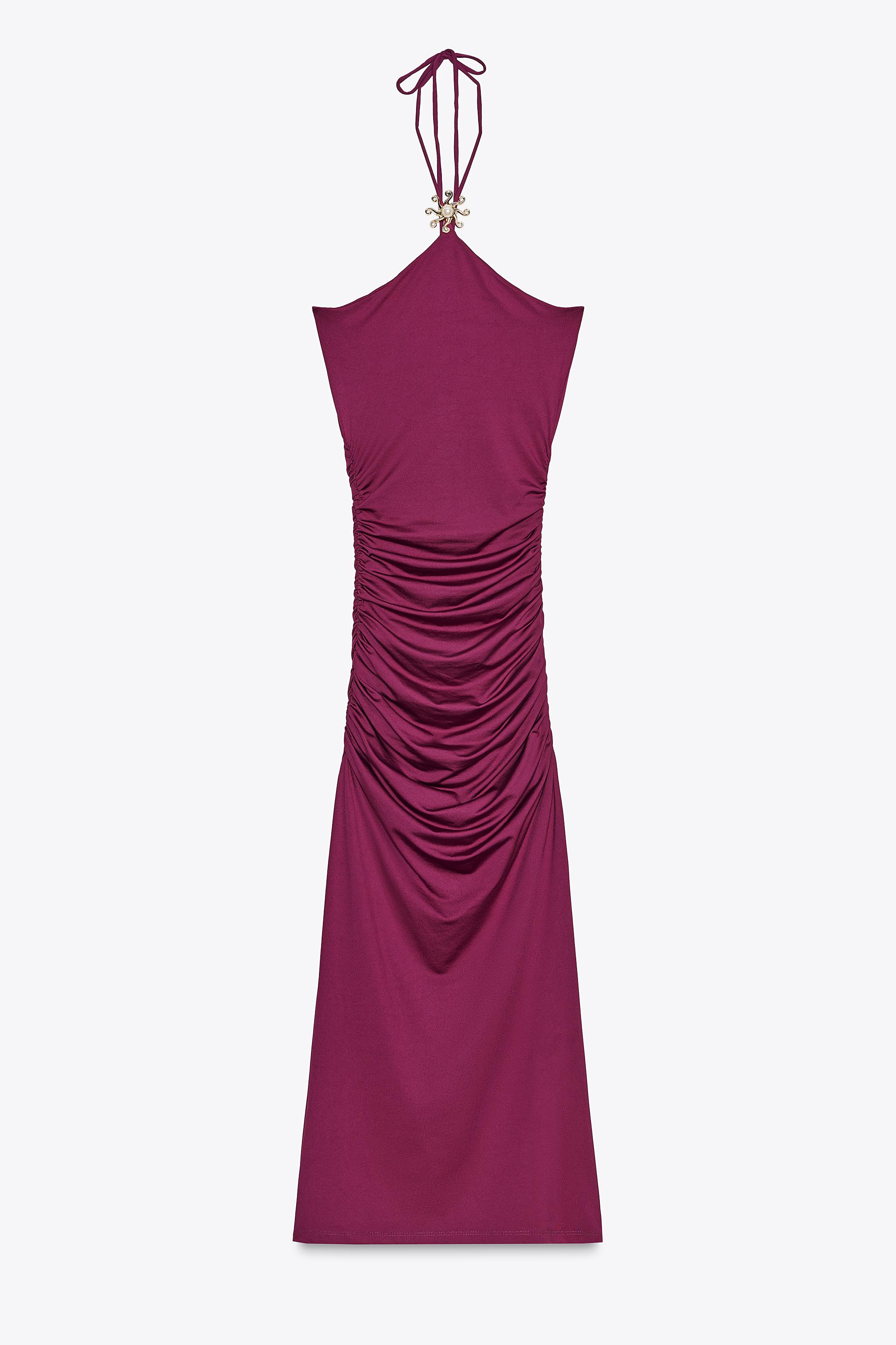 HALTER SUN POLYAMIDE DRESS