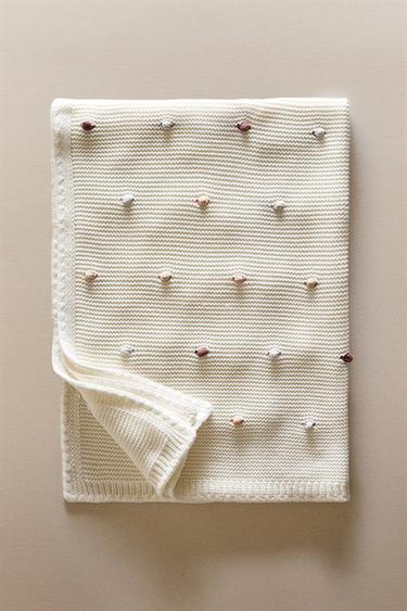 Zara BABY KNIT BLANKET - Multicolored