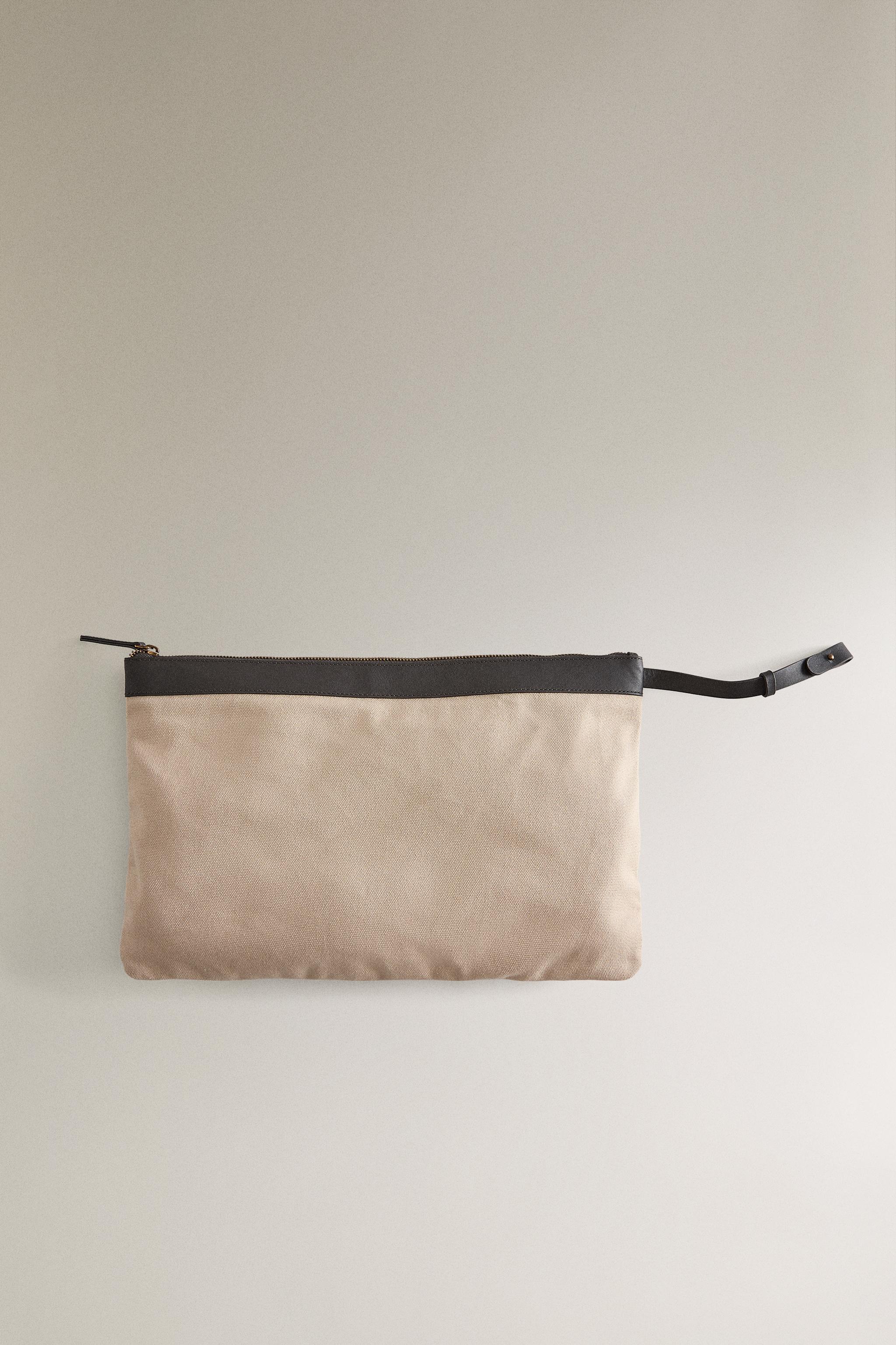 CANVAS LEATHER WEEKENDER BAG