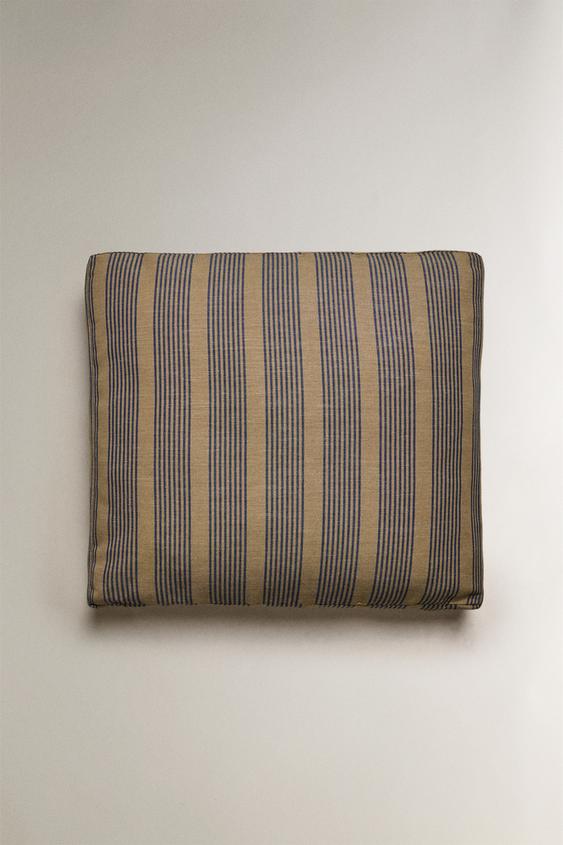 STRIPED SEAT CUSHION - Blue by Zara - Image 0
