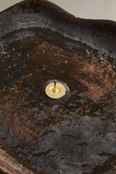 STONEWARE TEALIGHT HOLDER - Brown by Zara - Image 2