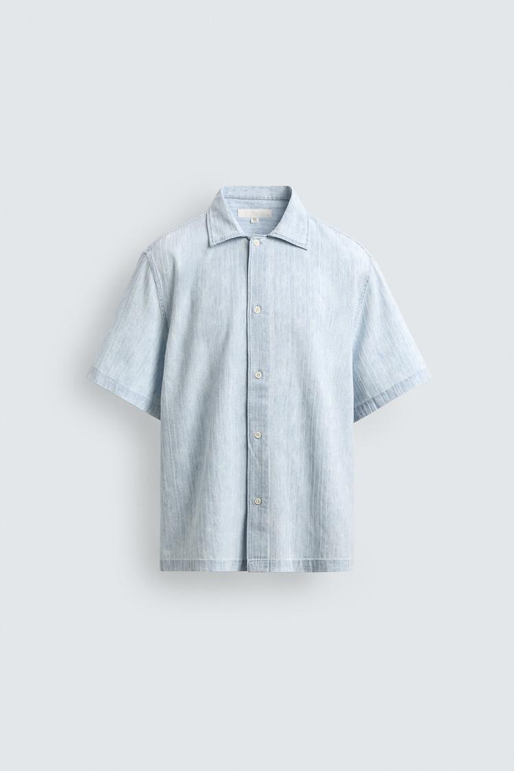 ZARA WASHED TEXTURED SHIRT