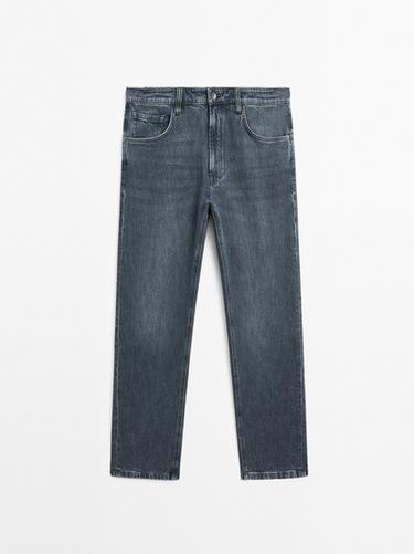 Jeans tapered fit - Gris azul de Zara