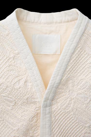 CROCHET WAISTCOAT - Ecru by Zara