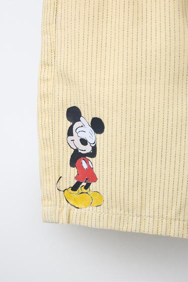 BERMUDA CANVAS RAYAS MICKEY MOUSE © DISNEY - Amarillo de Zara