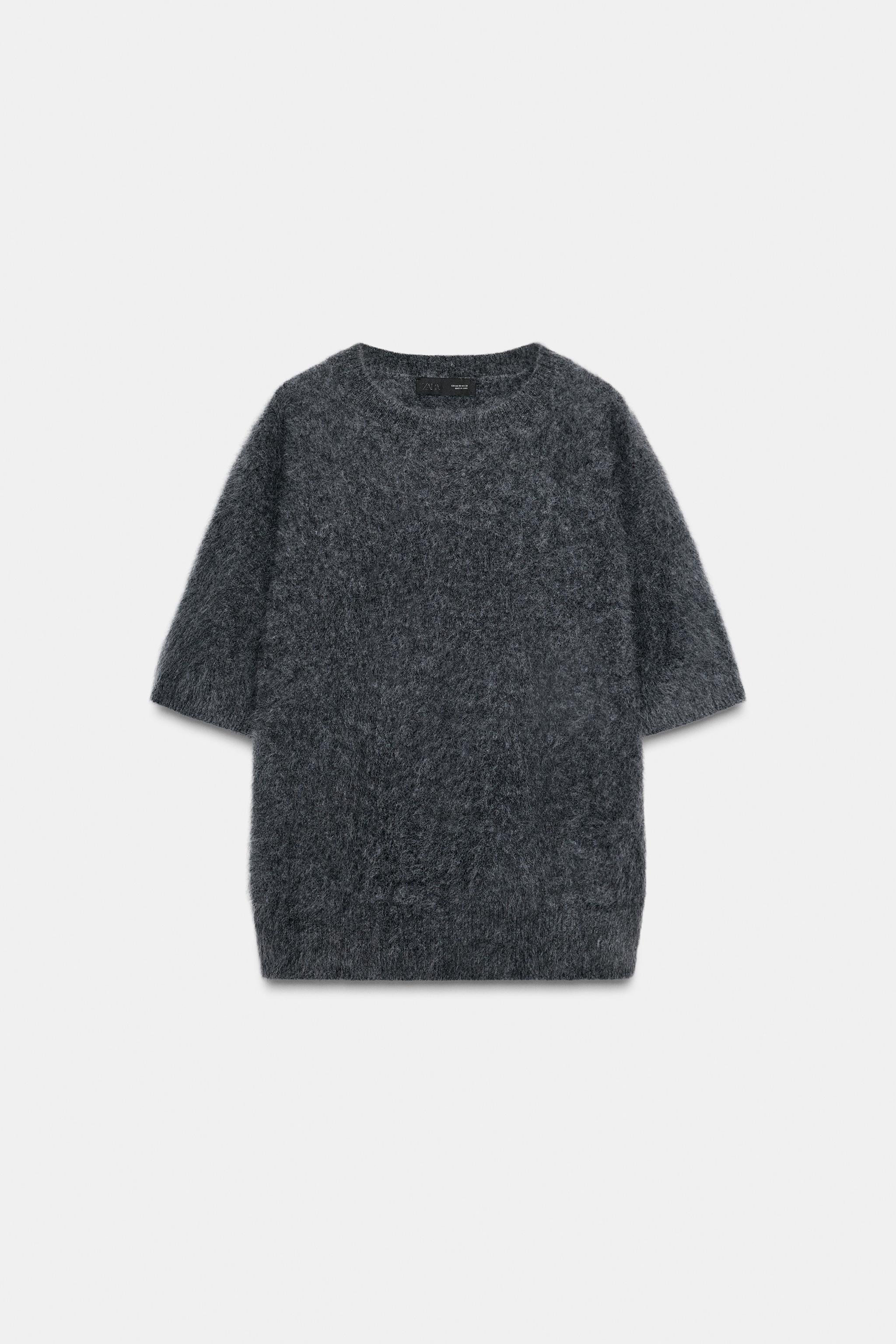 100% WOOL OVERSIZED SHORT SLEEVE JUMPER