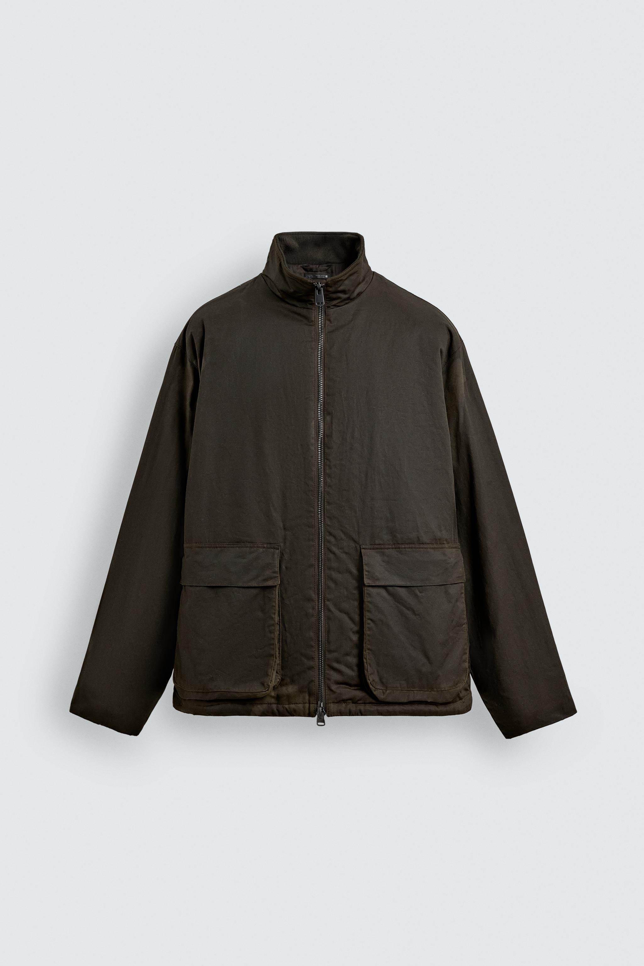 WAXED FINISH JACKET - Khaki | ZARA South Africa