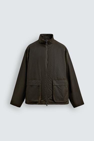 VESTE FINITION CIRÉE - Kaki de Zara - Image 6