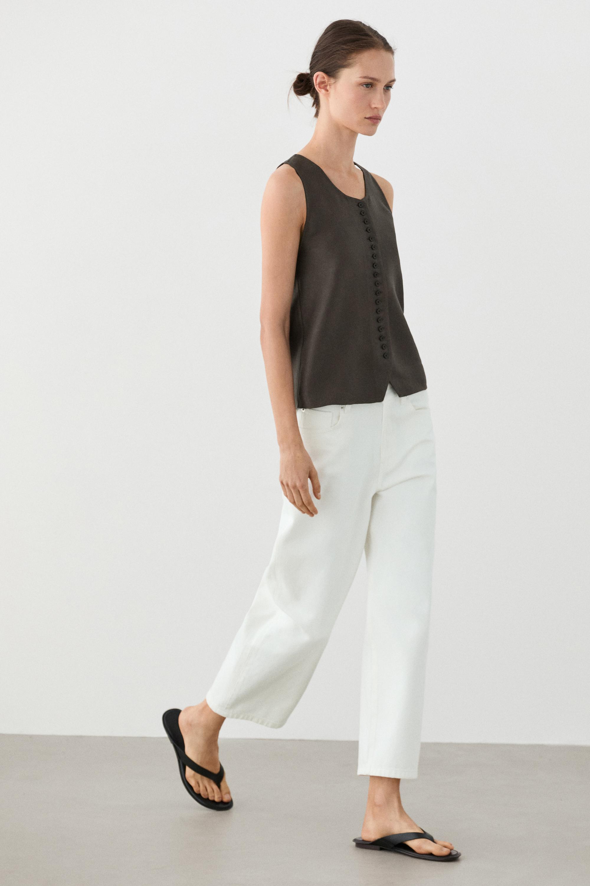 100% linen vest