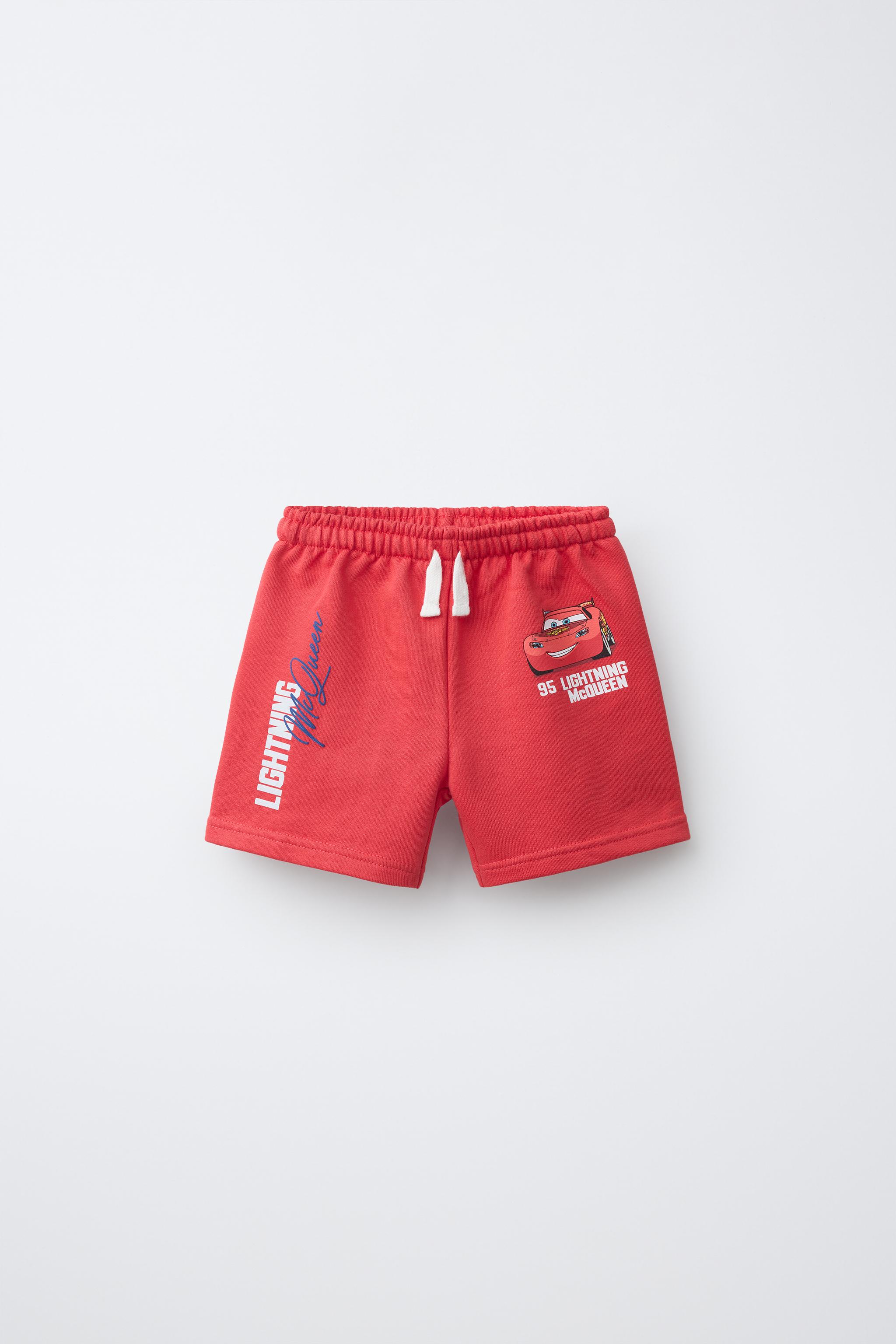 CARS LIGHTNING MCQUEEN © DISNEY/PIXAR PRINT SHORTS — Red