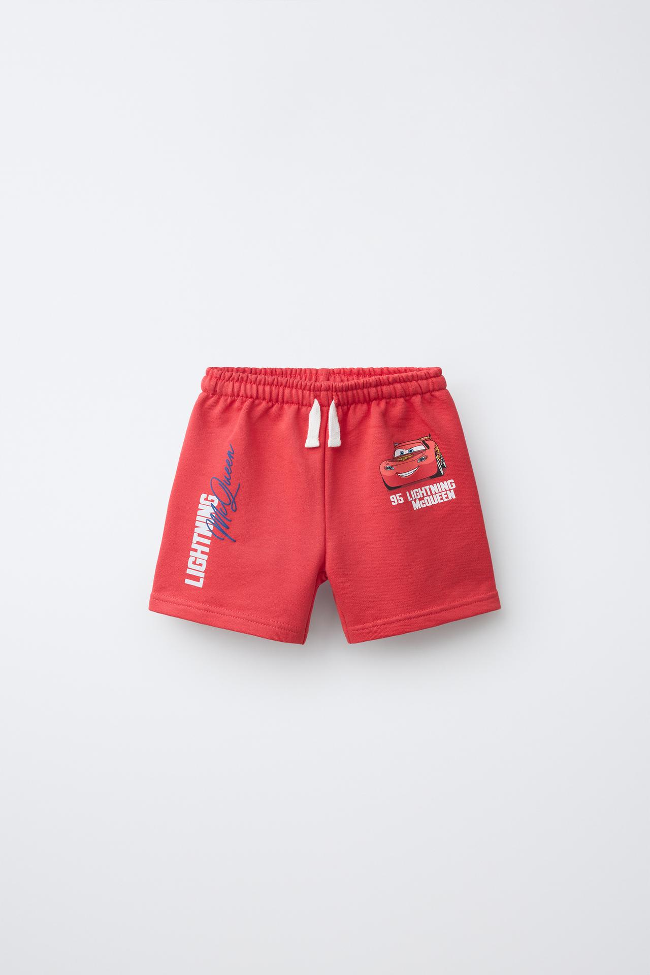 CARS LIGHTNING MCQUEEN © DISNEY/PIXAR PRINT SHORTS — Red